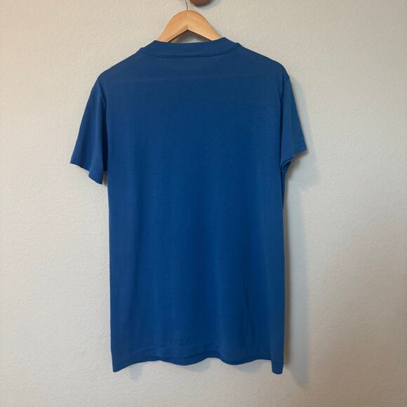 Vintage 80s 90s t-shirt blue single stitch kitschy bear Gimme A Break M-L - Picture 6 of 8